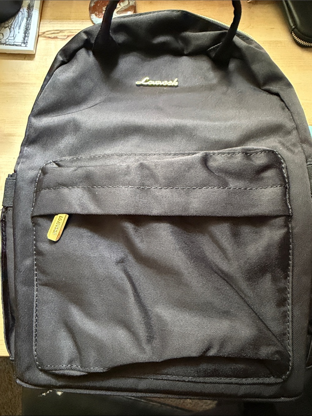 Mini black lovevook backpack